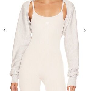 Grey Sweatshirt Shrug Bolero